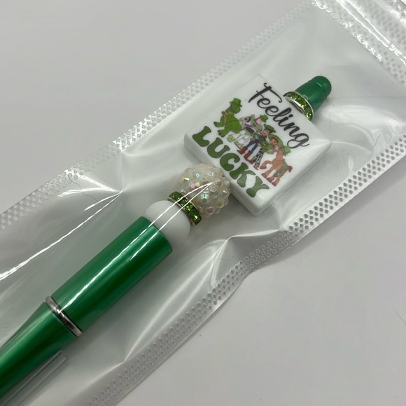 Feeling Lucky Toy Story Rhinestone Silicone and Acrylic Beaded Pen - Picture 4 of 7